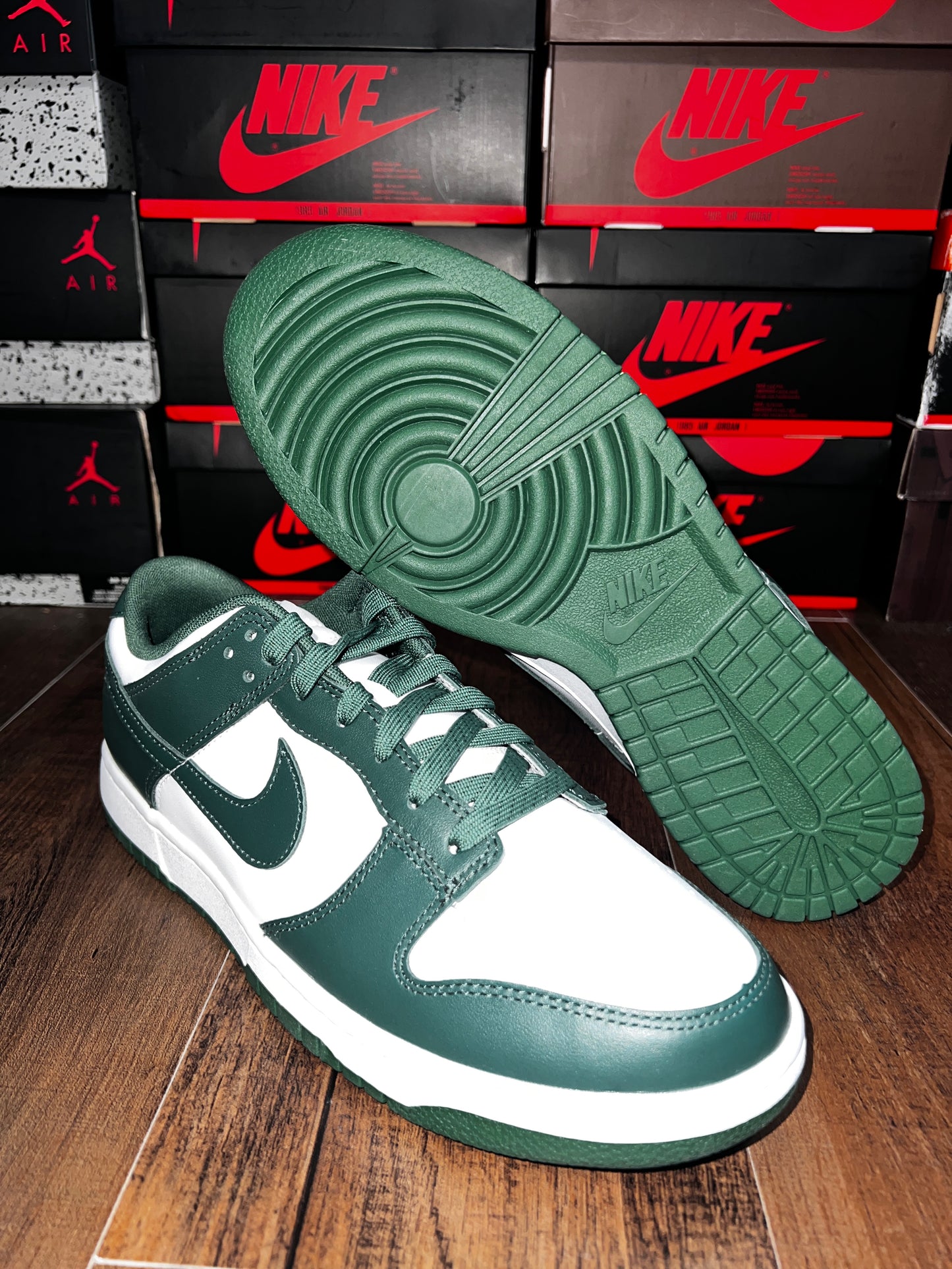 NIKE DUNK LOW MICHIGAN STATE SIZE 9 (BRAND NEW)
