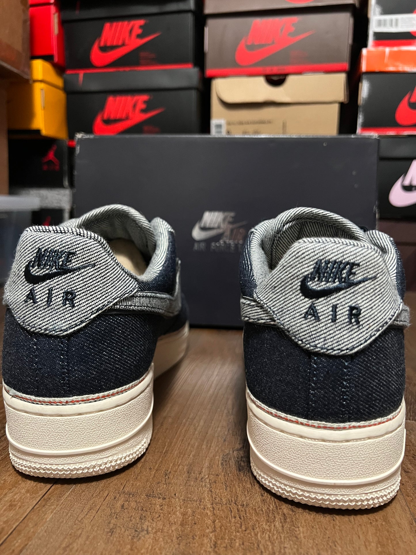 NIKE AIR FORCE 1 “RAW INDIGO” SIZE 8.5