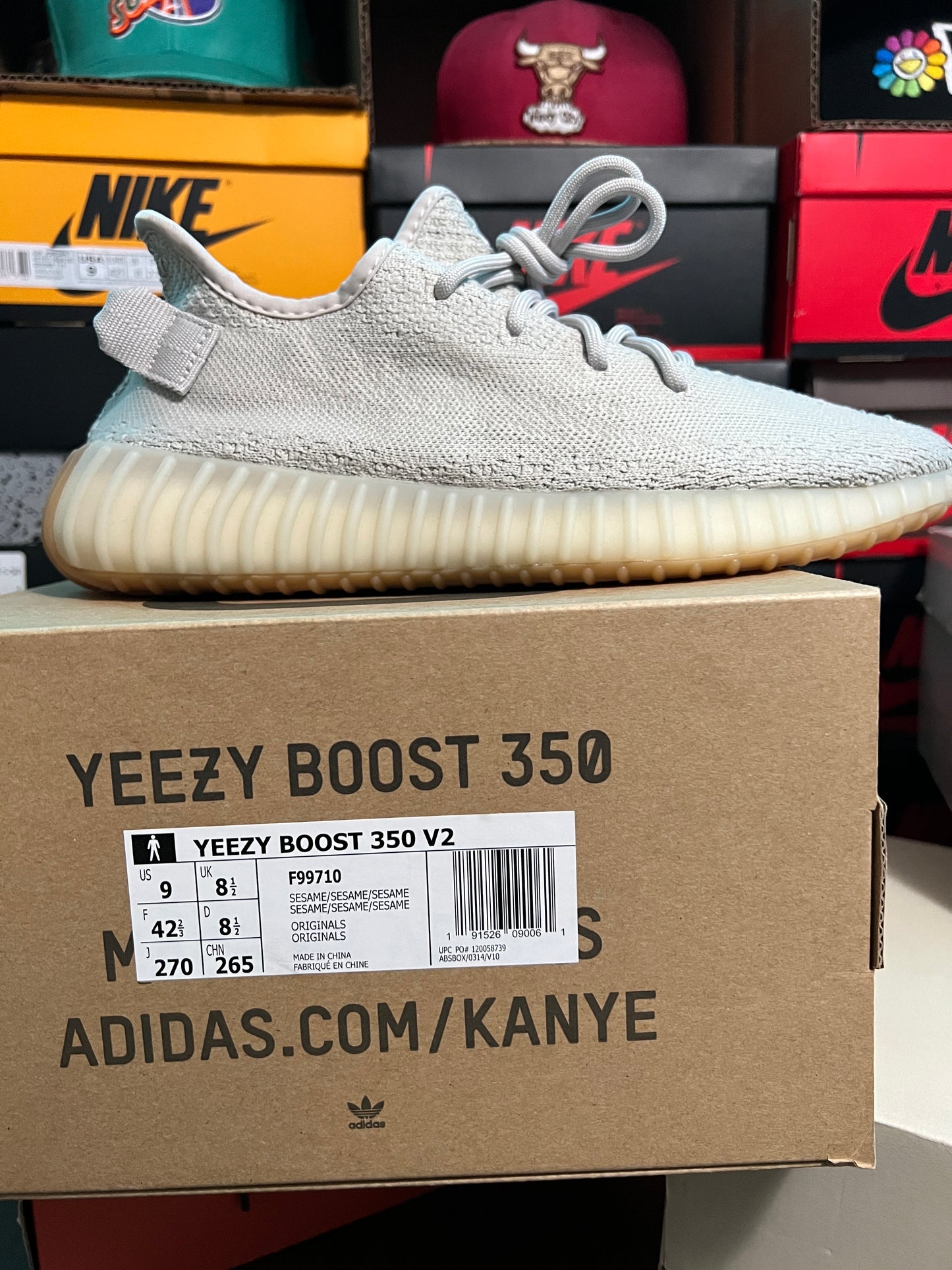 Adidas Yeezy Boost 350 V2 (Sesame) Brand New size 9