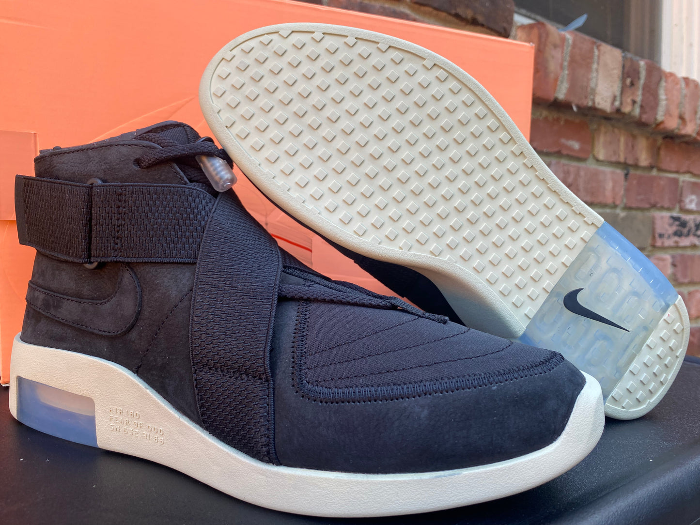 NIKE FEAR OF GOD 1 RAID BLACK SIZE 9